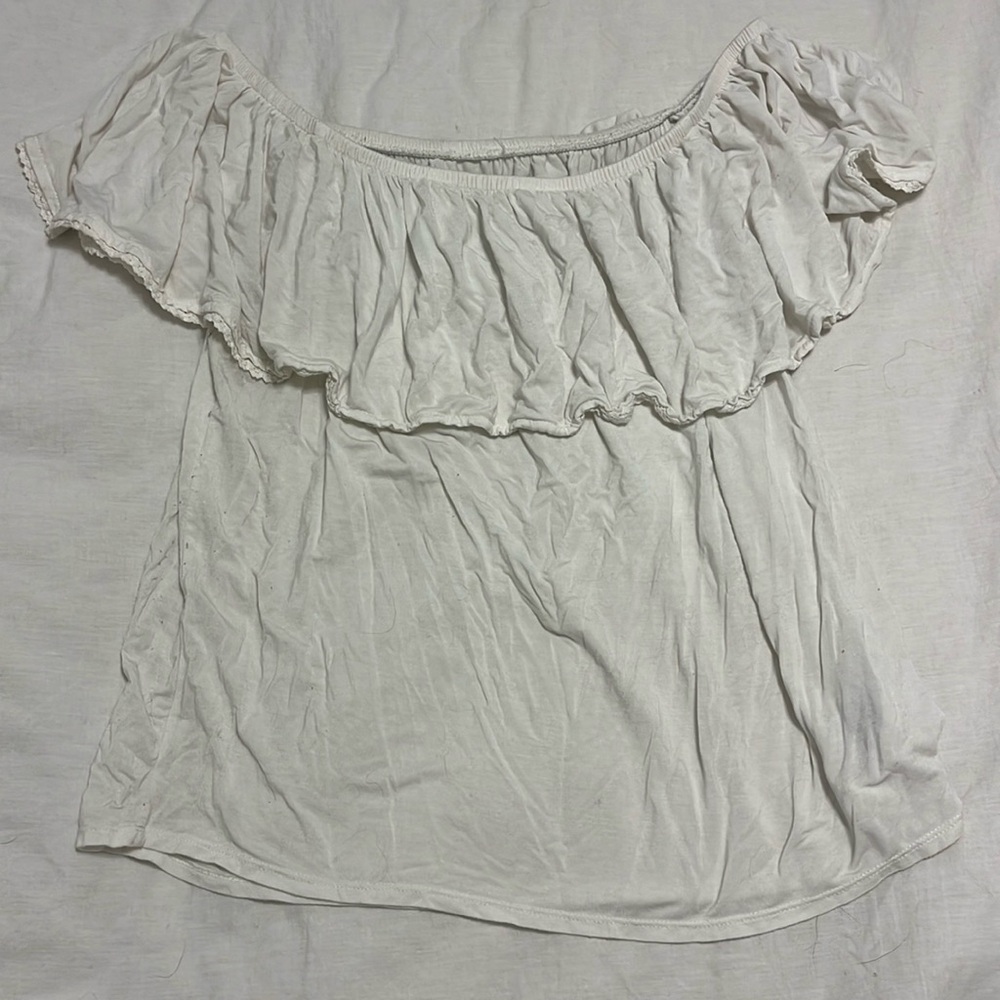 American Eagle Ruffle off-the-shoulder top